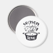 Saison Alles mit Liebe Kühlschrankmagnet (Vorderseite/Rückseite)