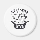 Saison Alles mit Liebe Kühlschrankmagnet (Vorne)