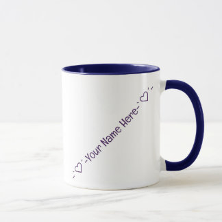 Saison alles mit Liebe Lila, Personalisiert Tasse