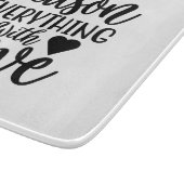 Saison Alles mit Liebe Schneidebrett (Ecke)