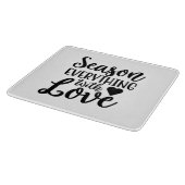 Saison Alles mit Liebe Schneidebrett (Ecke)