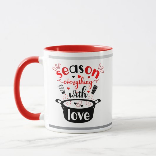 Saison Alles mit Liebe ❤️ Tasse (Links)