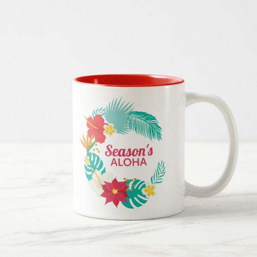 Saison: Aloha Hawaiian Zweifarbige Tasse (Rechts)