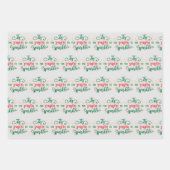 Saison bis Sparkle Geschenkpapier Set (Vorderseite 3)