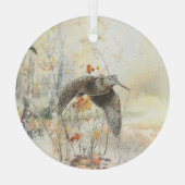 Saison de chasse à la bécasse ornament aus glas (Rückseite)