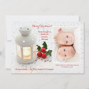 Saison der Miracles Foto-Urlaubskarte Feiertagskarte