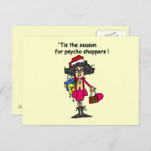 Saison der Psycho-Shopper Postkarte (Vorne/Hinten)