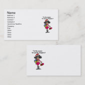 Saison der Psycho-Shopper Visitenkarte (Vorne/Hinten)