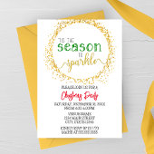 Saison der Sparkle Urlaubspartei Einladung