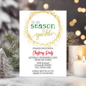 Saison der Sparkle Urlaubspartei Einladung