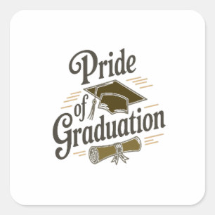 Saison des Erfolgs Quadratischer Aufkleber