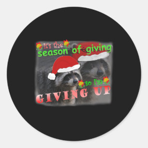 Saison des Geschenke, also gebe ich den traurigen Runder Aufkleber