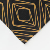 Saison Diamante Imitate Gold auf schwarz Fleecedecke (Ecke)