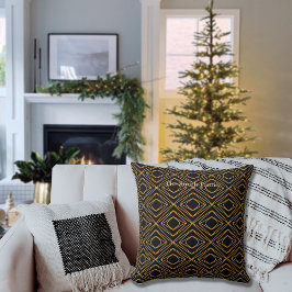 Saison Diamante Imitate Gold auf schwarz Kissen