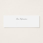 Saison Ecclesiastes Namensschild-Visitenkarte (Rückseite)