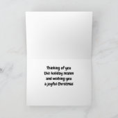 SAISON FÜR "FAMILIE & FREUNDE" FEIERTAGSKARTE (Innenseite)