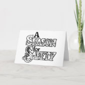 Saison für Sicherheit Schwarz/Weiß Motivierend Karte (Vorderseite)