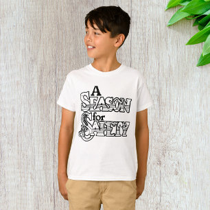 Saison für Sicherheit Schwarz/Weiß Motivierend T-Shirt