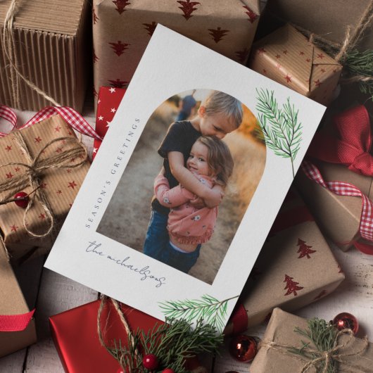 SAISON-GREETINGS | Arch Foto Weihnachten Einladung