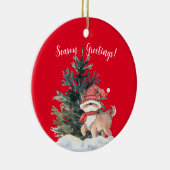 SAISON GREETINGS CHRISTMAS DEAR KERAMIK ORNAMENT (Rechts)