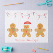 Saison Greetings Gingerbread Männer Seidenpapier (Basteln)