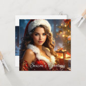 SAISON-GREETINGS KARTE (Vorderseite/Rückseite Beispiel)