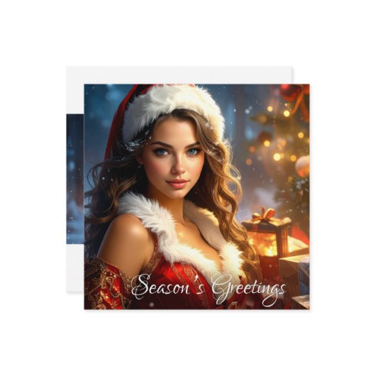 SAISON-GREETINGS KARTE (Vorderseite/Rückseite Beispiel)