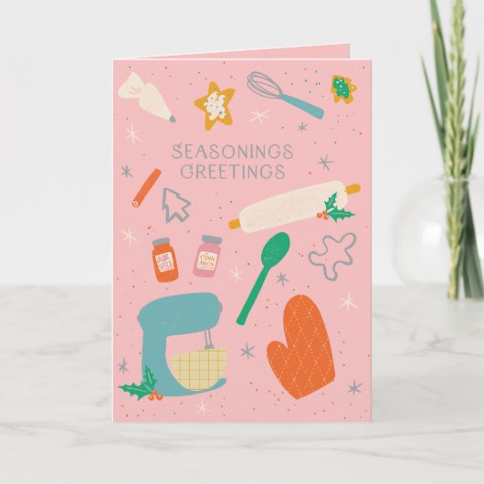 Saison Gruß Holiday Baking Grußkarte Karte (Vorderseite)
