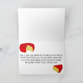 Saison Grüße Maus Käse Spaß Funny Karte (Innenseite)