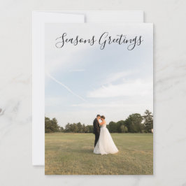 Saison Grüße Script Foto Karte