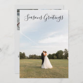 Saison-Grüße Script Photo Karte (Vorne/Hinten)