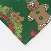 Saison Grüße Weihnachten Gingerbrot Männer Fleecedecke (Ecke)