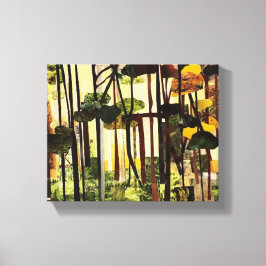 Saison II. Papierschneiden von Therese Kramer Leinwanddruck