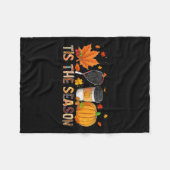 Saison Leopard Pumpkin Racquetball Halloween Fall Fleecedecke (Vorderseite (Horizontal))