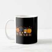 Saison Leopard Pumpkin Racquetball Halloween Fall Kaffeetasse (Links)