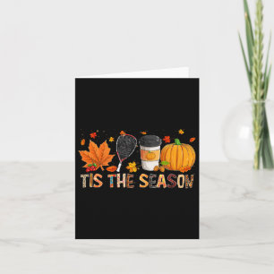 Saison Leopard Pumpkin Racquetball Halloween Fall Karte