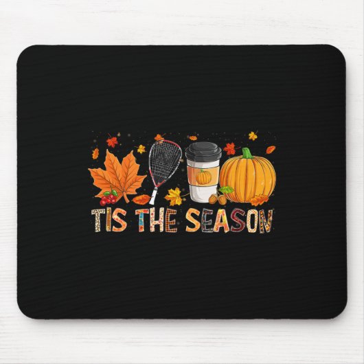 Saison Leopard Pumpkin Racquetball Halloween Fall Mousepad (Vorne)