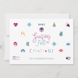 Saison voll von Emotionen Spaß Weihnachten Emoji F