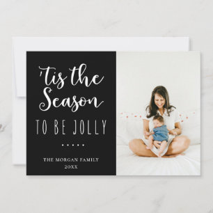 Saison zu sein JolBlack Holiday Gruß Foto Feiertagskarte