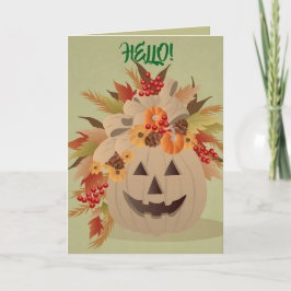 SAISONAL HELLO CARD DANKESKARTE