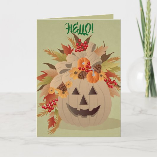 SAISONAL HELLO CARD DANKESKARTE (Vorderseite)