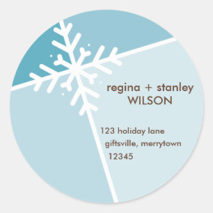 SAISONALE ADRESSE STICKER :: moderista snowflake 3