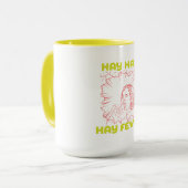 Saisonale Allergien: Hay, Hay, Hay Fieber. Tasse (Vorderseite Links)