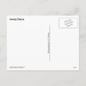 Saisonale Dublin Postkarte (Rückseite)