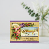 Saisonale Erinnerung: Skaten Postkarte (Stehend Vorderseite)