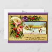 Saisonale Erinnerung: Skaten Postkarte (Vorne/Hinten)