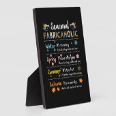 Saisonale Fabricaholische Winter Frühling Sommer H Fotoplatte (Seite)