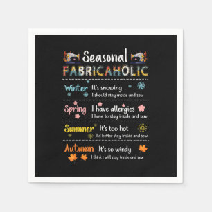 Saisonale Fabricaholische Winter Frühling Sommer H Serviette