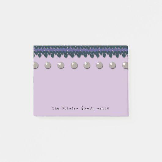 saisonale Familienhinweise mit benutzerdefiniertem Post-it Klebezettel (Vorderseite)