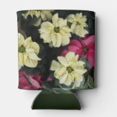 Saisonale Feiertage Poinsettias Dosenkühler (Rückseite)